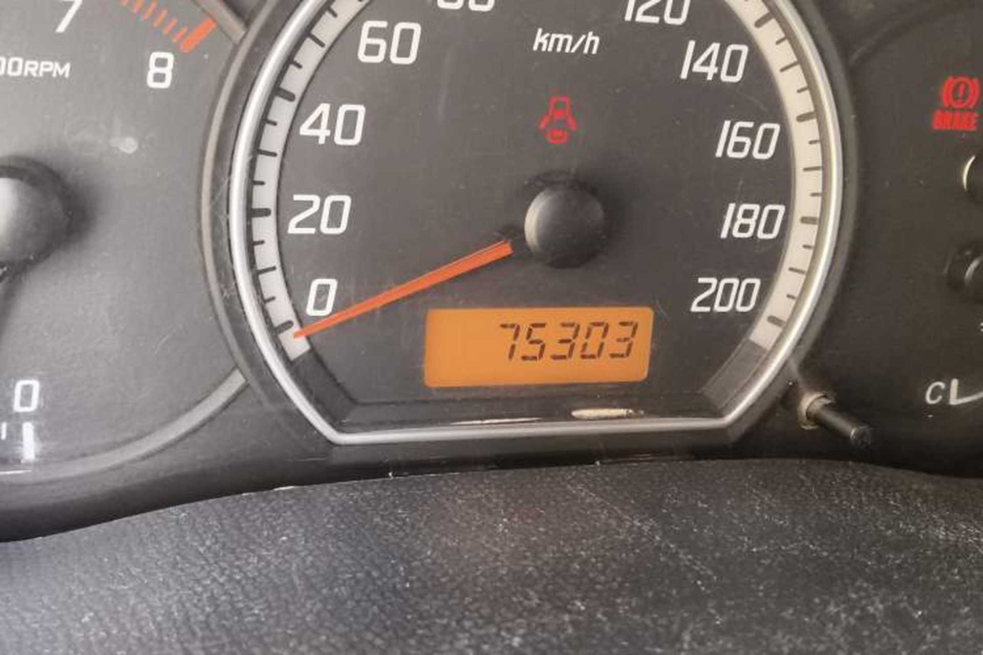 Used Suzuki Swift 2012 1.3L Manual Value Edition Odometer Close Up