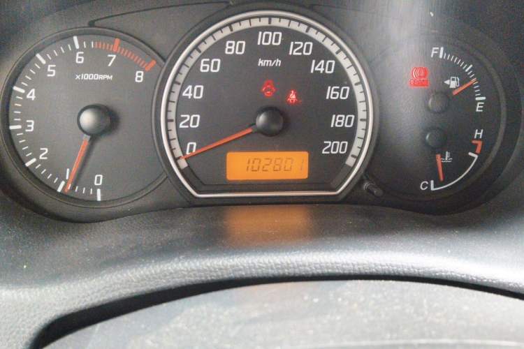 Used Suzuki Swift 2012 1.3L Manual Value Edition Odometer Close Up