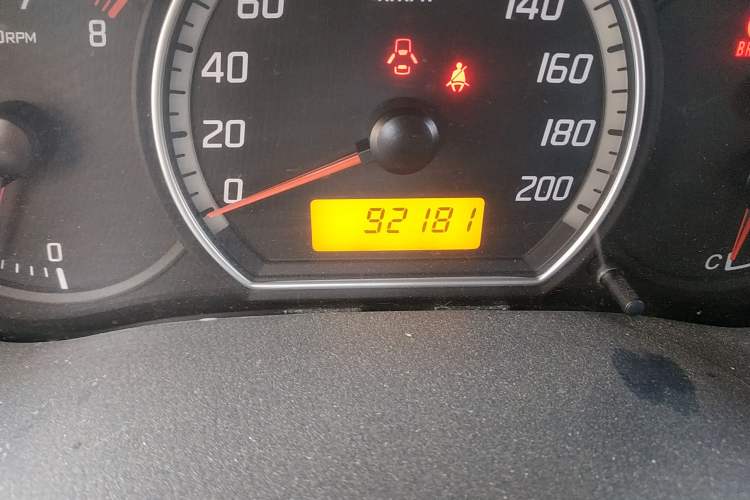 Used Suzuki Swift 2012 1.3L Manual Value Edition Odometer Close Up