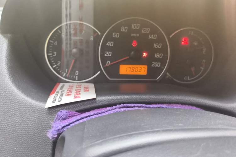 Used Suzuki Swift 2013 1.3L Manual Value Edition Odometer Close Up
