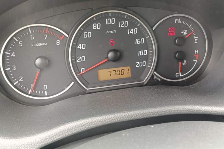 Used Suzuki Swift 2013 1.3L Manual Value Edition Odometer Close Up