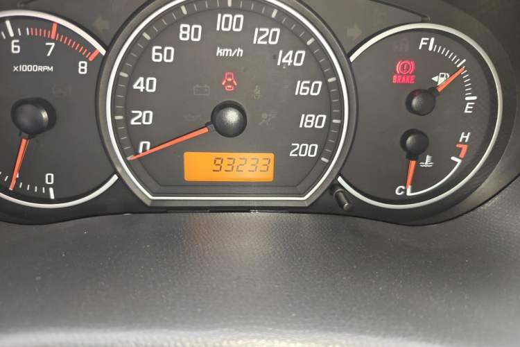 Used Suzuki Swift 2013 1.3L Manual Value Edition Odometer Close Up
