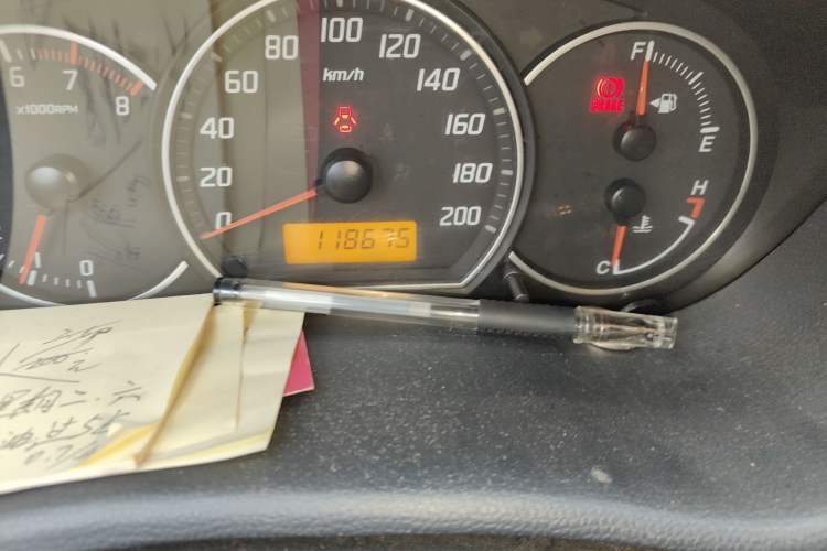 Used Suzuki Swift 2013 1.3L Manual Value Edition Odometer Close Up