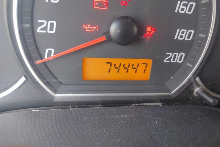 Used Suzuki Swift 2013 1.3L Manual Value Edition Odometer Close Up