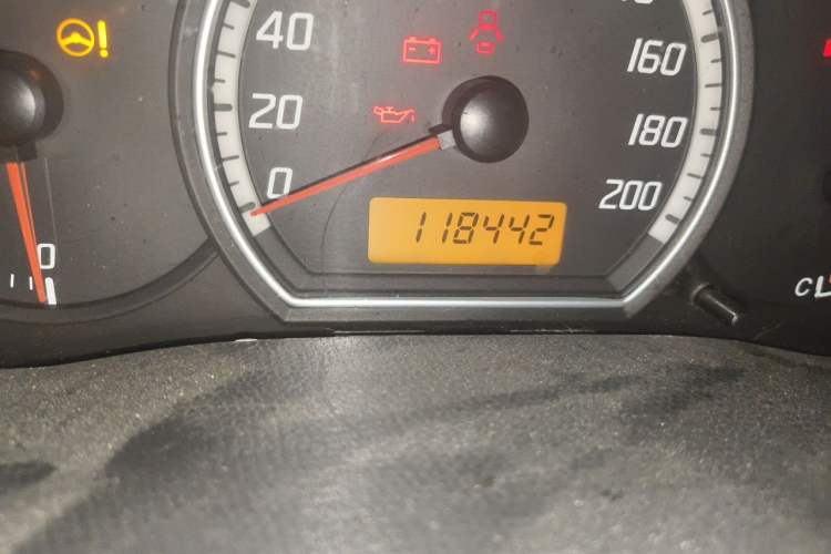Used Suzuki Swift 2013 1.3L Manual Value Edition Odometer Close Up