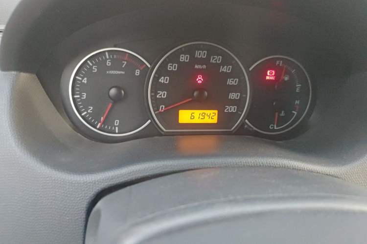 Used Suzuki Swift 2013 1.3L Manual Value Edition Odometer Close Up