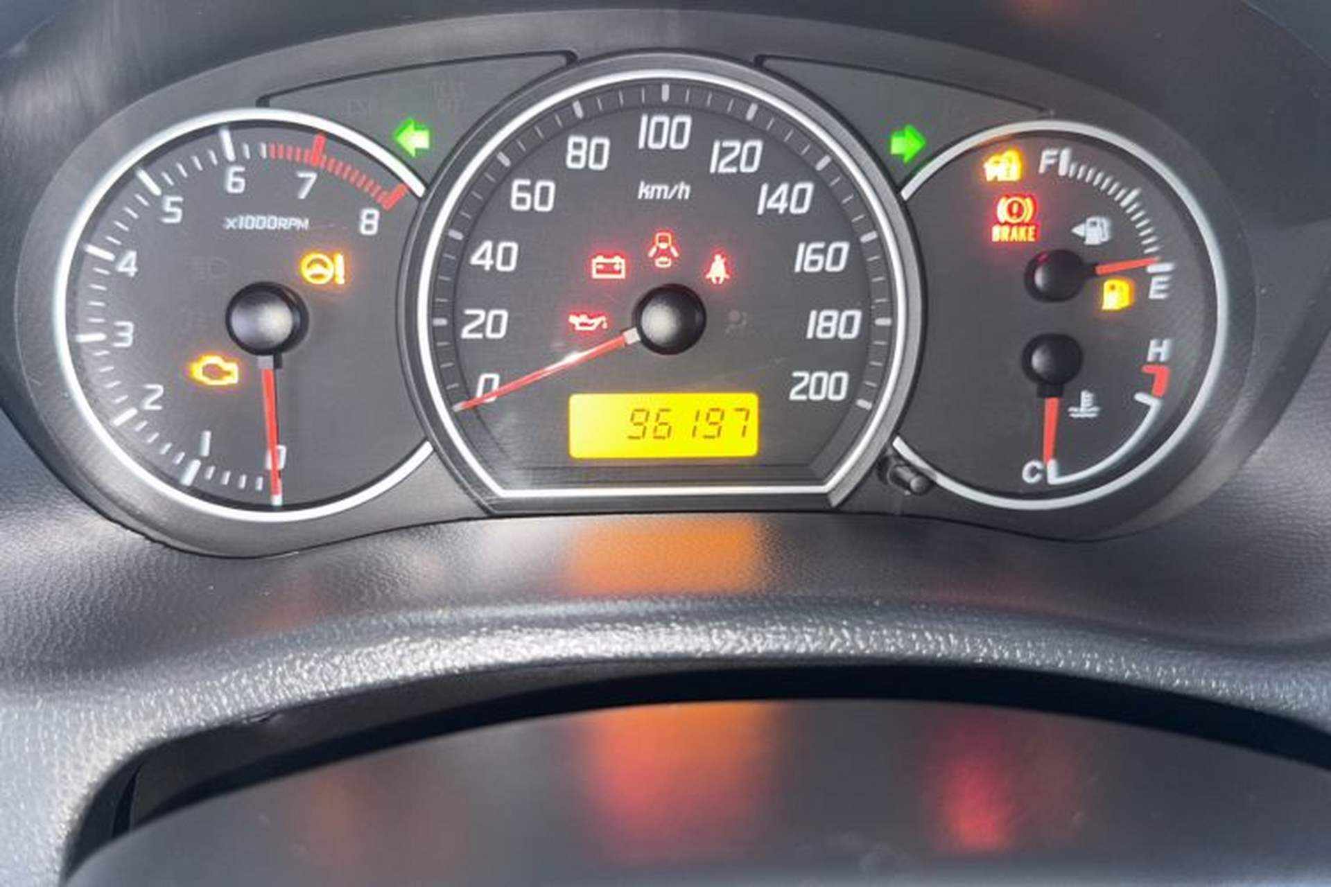 Used Suzuki Swift 2013 1.5L Manual 20th Anniversary Limited Edition Odometer Close Up