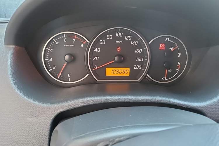 Used Suzuki Swift 2013 1.3L Manual Value Edition Odometer Close Up