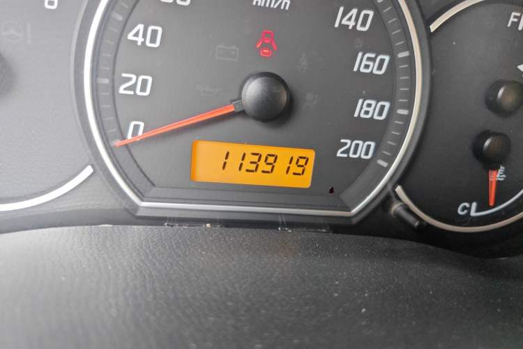 Used Suzuki Swift 2013 1.3L Manual Value Edition Odometer Close Up