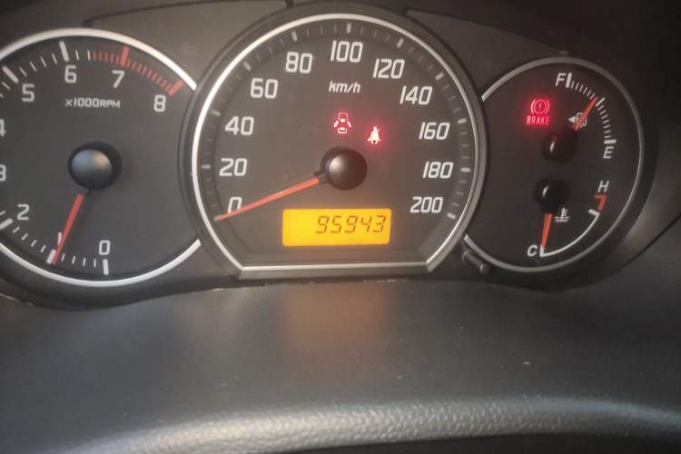 Used Suzuki Swift 2013 1.3L Manual Value Edition Odometer Close Up