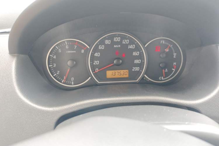 Used Suzuki Swift 2013 1.3L Manual Value Edition Odometer Close Up