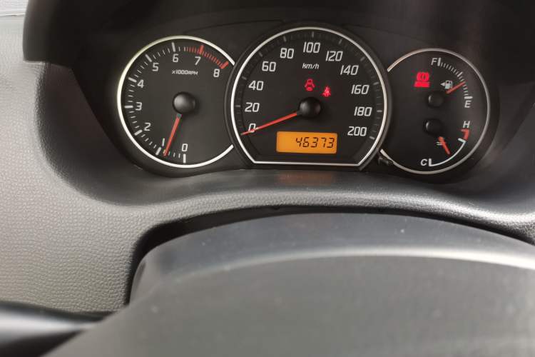 Used Suzuki Swift 2013 1.3L Manual Value Edition Odometer Close Up