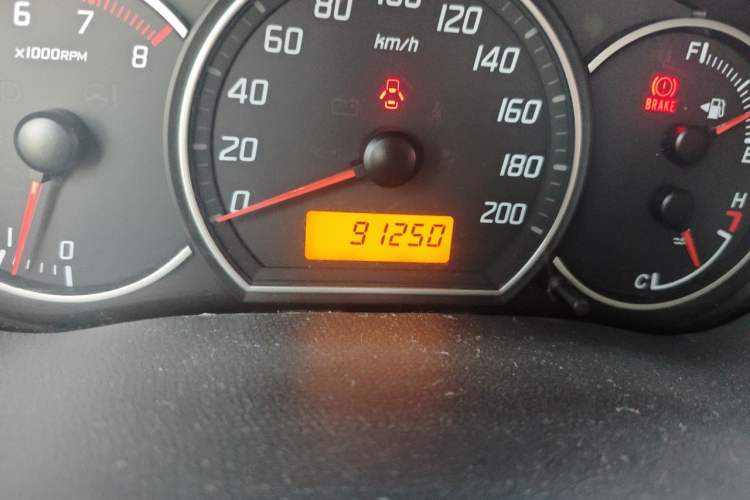 Used Suzuki Swift 2013 1.3L Manual Value Edition Odometer Close Up