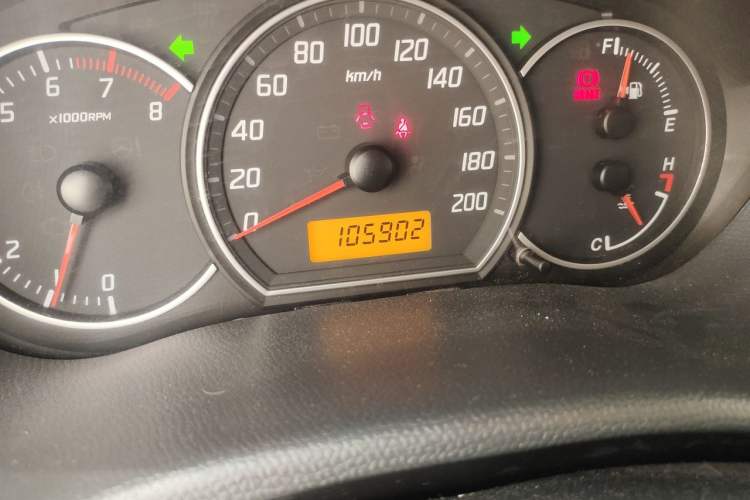 Used Suzuki Swift 2013 1.3L Manual Value Edition Odometer Close Up