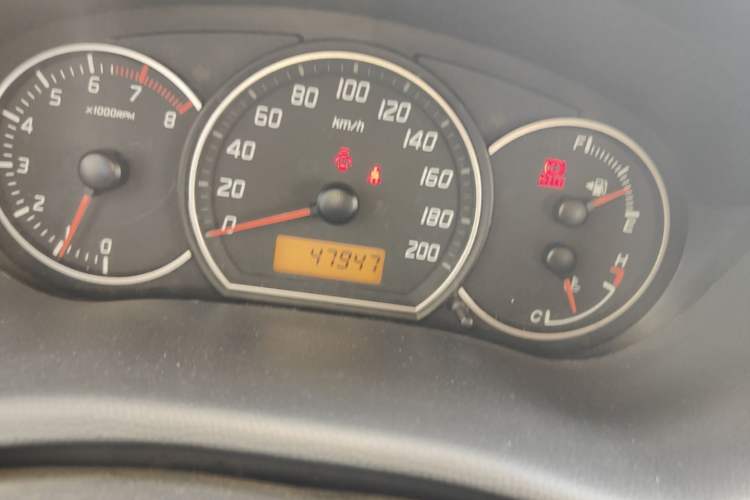 Used Suzuki Swift 2014 1.3L Manual Standard Edition Odometer Close Up
