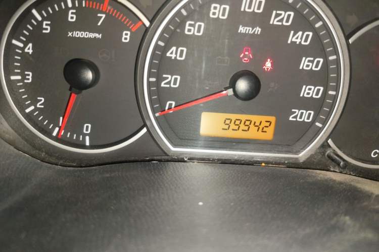 Used Suzuki Swift 2014 1.3L Manual Standard Edition Odometer Close Up