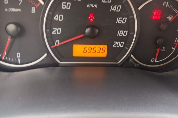 Used Suzuki Swift 2014 1.3L Manual Standard Edition Odometer Close Up