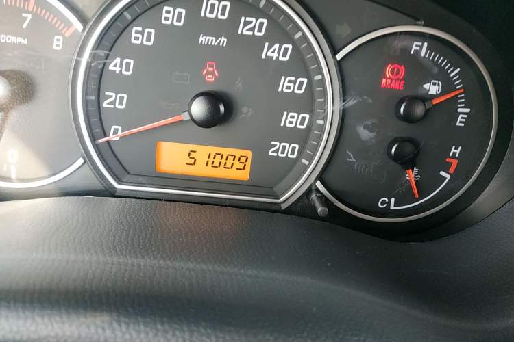Used Suzuki Swift 2014 1.3L Manual Standard Edition Odometer Close Up