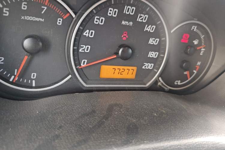 Used Suzuki Swift 2014 1.3L Manual Standard Edition Odometer Close Up