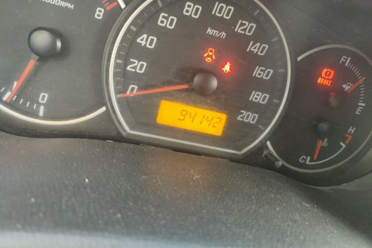 Used Suzuki Swift 2014 1.3L Manual Standard Edition Odometer Close Up