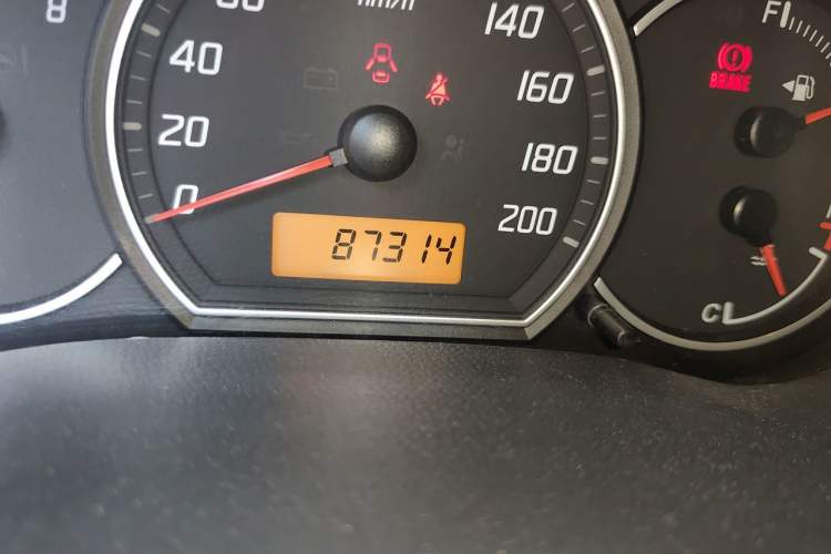 Used Suzuki Swift 2014 1.3L Manual Standard Edition Odometer Close Up