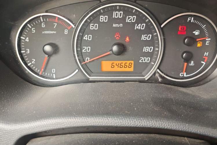 Used Suzuki Swift 2014 1.3L Manual Standard Edition Odometer Close Up