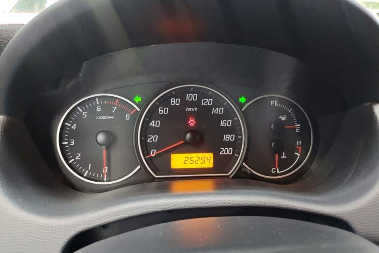 Used Suzuki Swift 2014 1.3L Manual Standard Edition Odometer Close Up