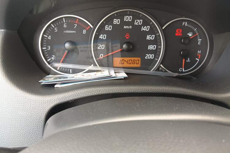 Used Suzuki Swift 2014 1.3L Manual Standard Edition Odometer Close Up