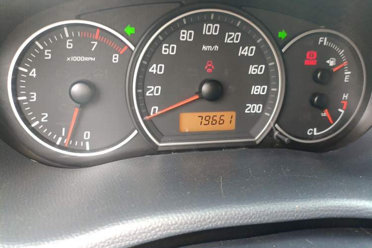 Used Suzuki Swift 2014 1.3L Manual Standard Edition Odometer Close Up