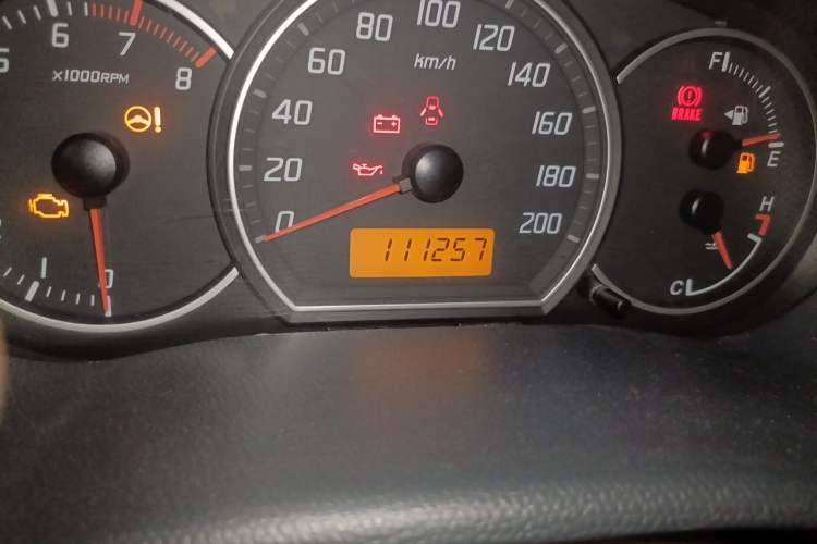 Used Suzuki Swift 2014 1.3L Manual Standard Edition Odometer Close Up