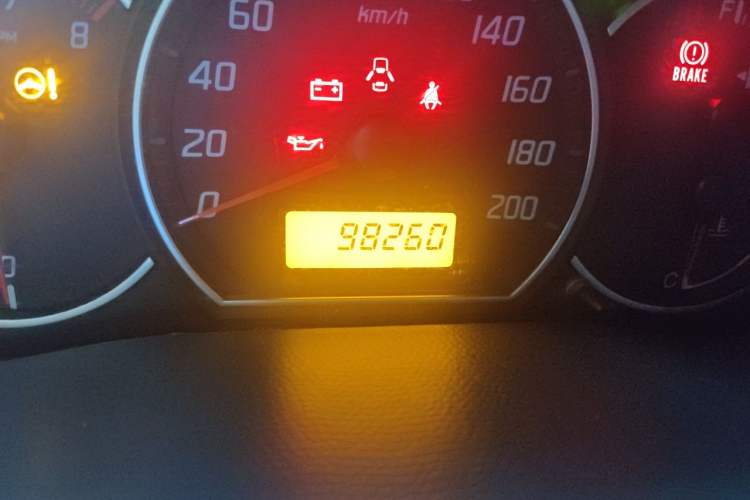 Used Suzuki Swift 2014 1.3L Manual Standard Edition Odometer Close Up