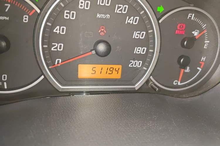 Used Suzuki Swift 2014 1.3L Manual Standard Edition Odometer Close Up