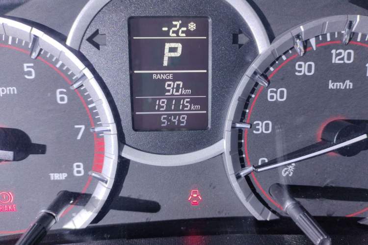 Used Suzuki Swift Sport 2014 1.6L CVT Two-Wheel Drive Luxury Edition Odometer Close Up