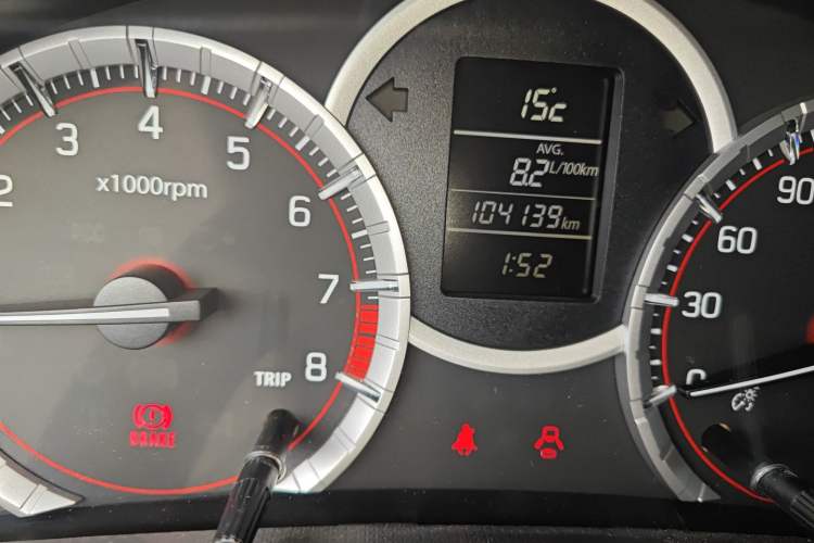 Used Suzuki Swift Sport 2014 1.6L Manual Two-Wheel Drive Luxury Edition Odometer Close Up