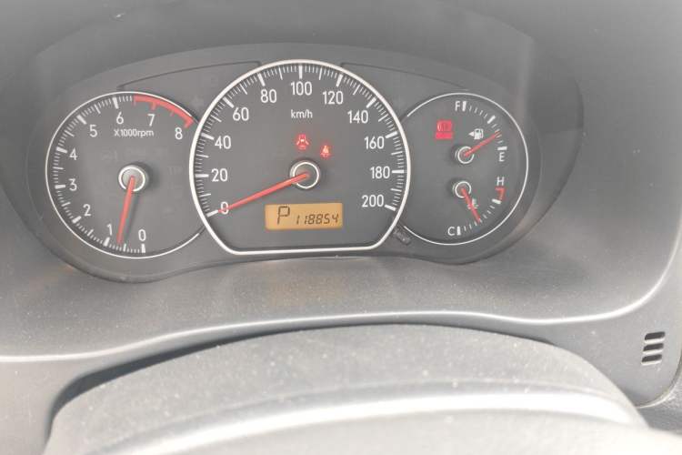 Used Suzuki SX4 2009 Hatchback 1.6L Automatic Sport Model Odometer Close Up