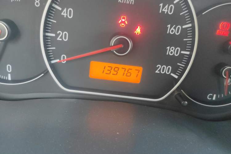 Used Suzuki SX4 2009 Hatchback 1.8L Manual Sport Model Odometer Close Up