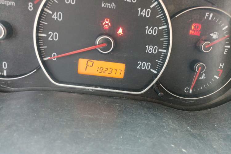 Used Suzuki SX4 2009 Hatchback 1.6L Automatic Sport Model Odometer Close Up