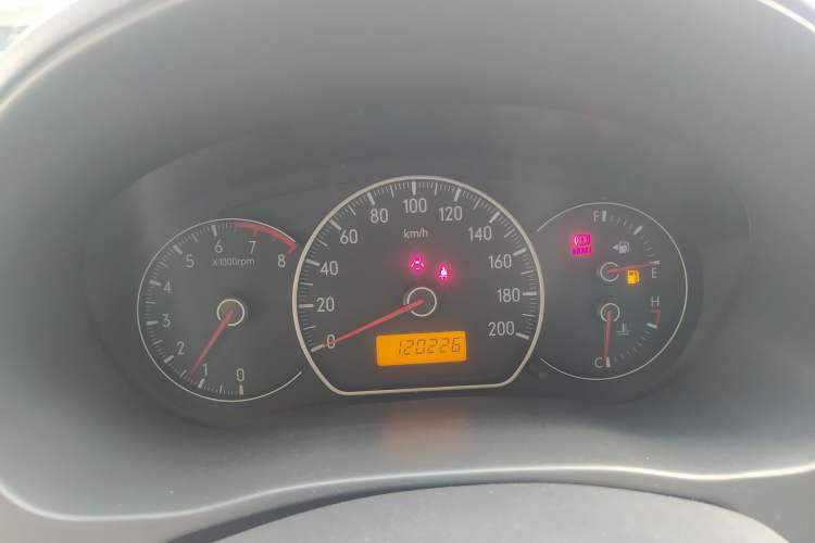 Used Suzuki SX4 2009 Hatchback 1.6L Manual Sport Model Odometer Close Up