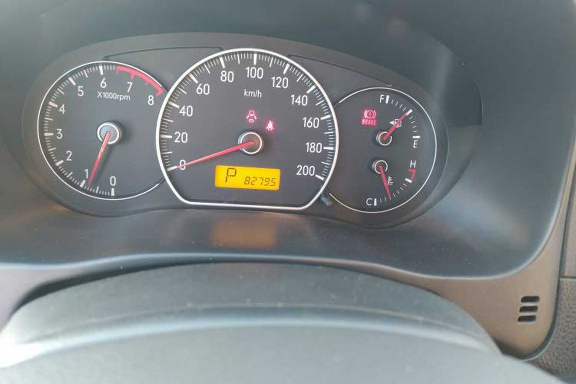 Used Suzuki SX4 2009 Hatchback 1.6L Automatic Sport Model Odometer Close Up