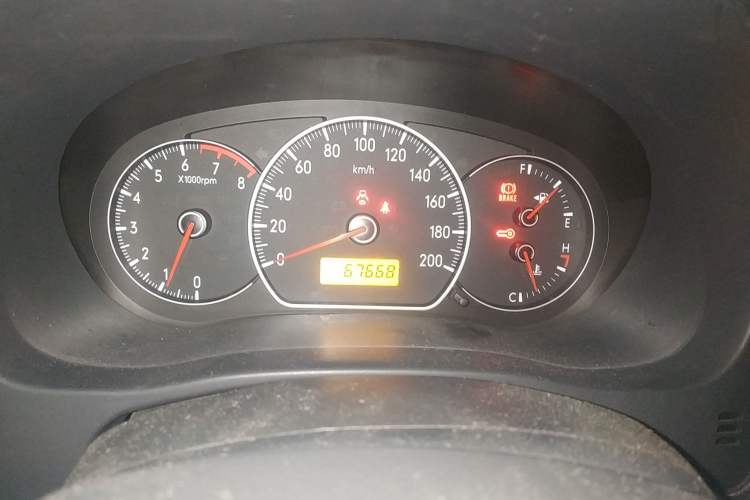 Used Suzuki SX4 2009 Hatchback 1.6L Manual Sport Model Odometer Close Up