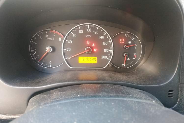 Used Suzuki SX4 2009 Hatchback 1.8L Manual Sport Model Odometer Close Up
