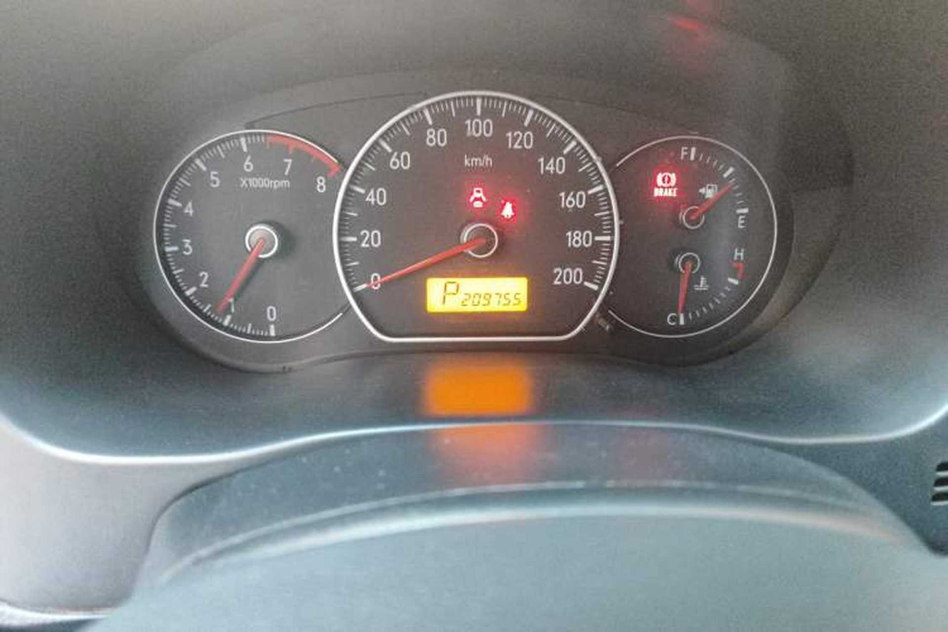 Used Suzuki SX4 2009 Hatchback 1.6L Automatic Sport Model Odometer Close Up