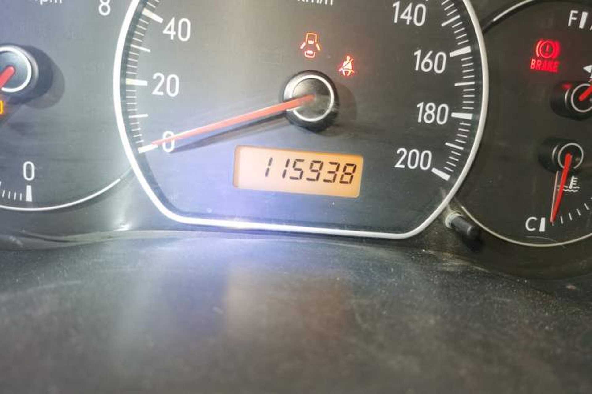 Used Suzuki SX4 2009 Hatchback 1.6L Manual Sport Model Odometer Close Up