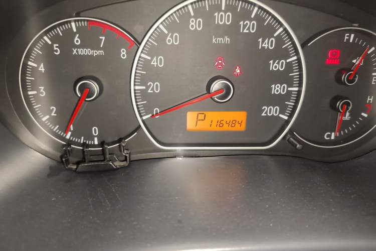 Used Suzuki SX4 2009 Hatchback 1.6L Automatic Sport Model Odometer Close Up