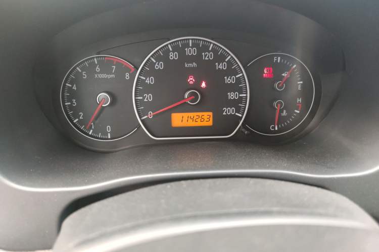 Used Suzuki SX4 2009 Sedan 1.6L Manual Elite Model Odometer Close Up