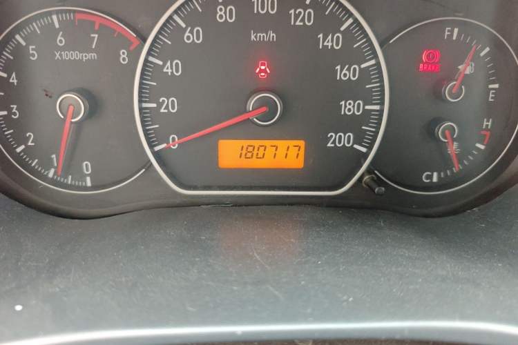 Used Suzuki SX4 2009 Hatchback 1.6L Manual Sport Model Odometer Close Up