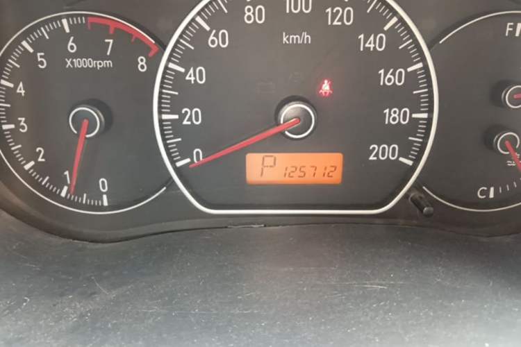 Used Suzuki SX4 2009 Hatchback 1.6L Automatic Sport Model Odometer Close Up