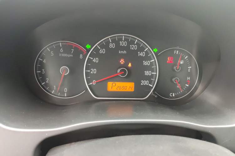 Used Suzuki SX4 2010 Sedan 1.6L Automatic Value Model Odometer Close Up
