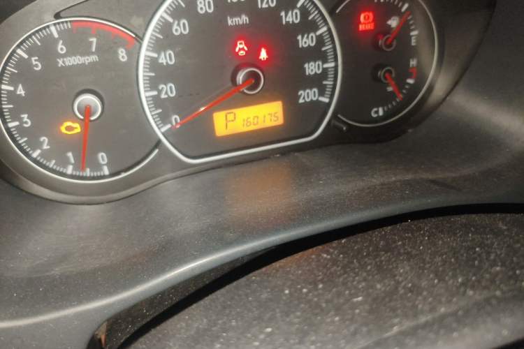 Used Suzuki SX4 2010 Sedan 1.6L Automatic Value Model Odometer Close Up