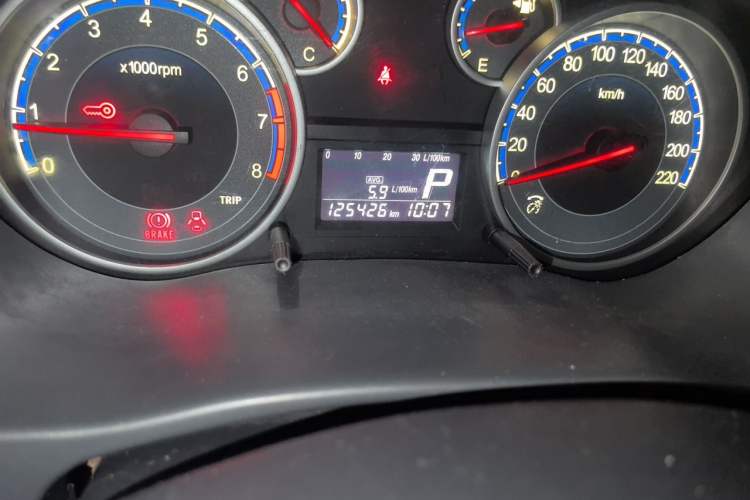 Used Suzuki SX4 2011 Hatchback 1.6L Automatic Sport Model Odometer Close Up